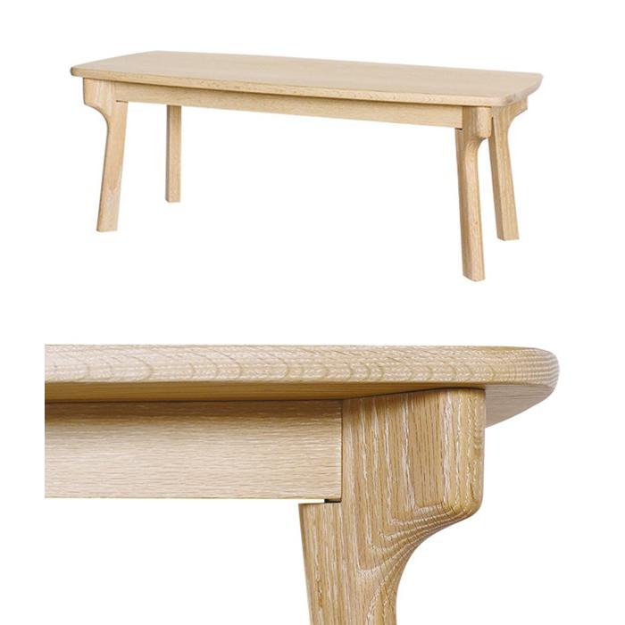 ローテーブル センターテーブル 北欧風 天然木 オーク材 幅110cm （ 開