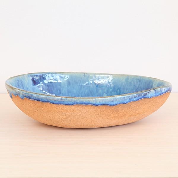 ボウル L 22cm IBUKI 瑠璃結晶 皿 食器 洋食器 陶器 日本製 （ 大鉢 深