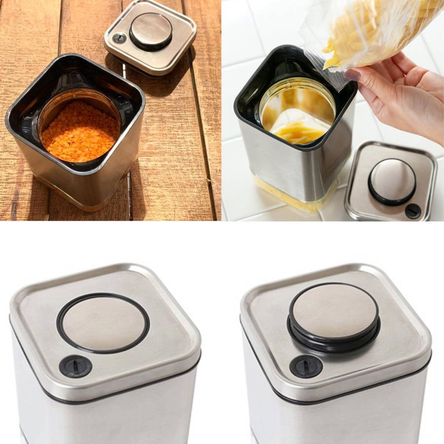 ダルトン 保存容器 550ml 角型 キューブジャー ウィズ リッド S ダルトン 保存容器 550ml 角型 キューブジャー ウィズ リッド S