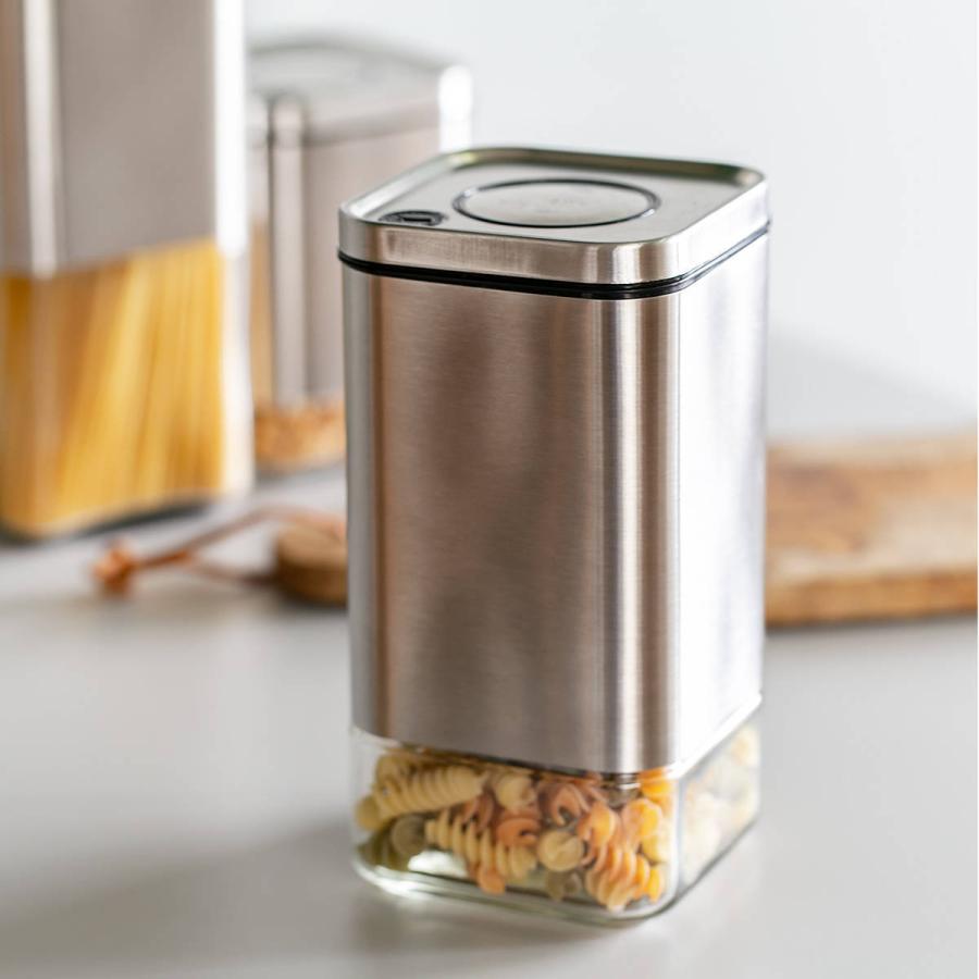 ダルトン 保存容器 950ml 角型 キューブジャー ウィズ リッド M ガラス