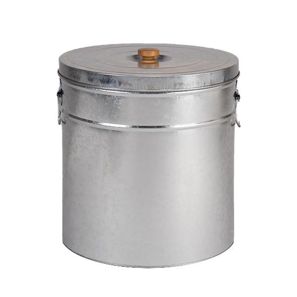 米びつ 30kg 丸型 トタン 袋のまま （ 米櫃 ライスボックス こめびつ