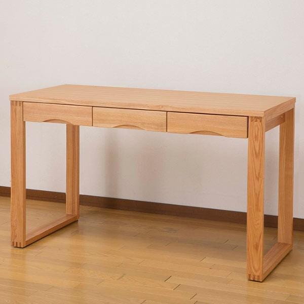 ワークデスク 学習机 幅120cm×奥行45cm タモデスク 引き出し付 ワークデスク 学習机 幅120cm×奥行45cm タモデスク 引き出し付