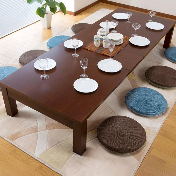 □在庫限り・入荷なし□ 伸長テーブル 幅145cm〜205cm 3段階調整 折れ