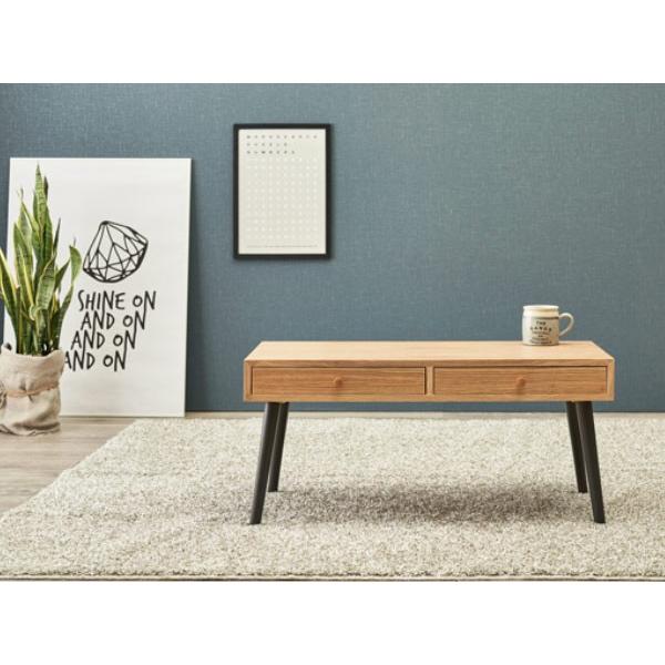 センターテーブル 幅80cm ローテーブル 引き出し 長方形 テーブル 木製