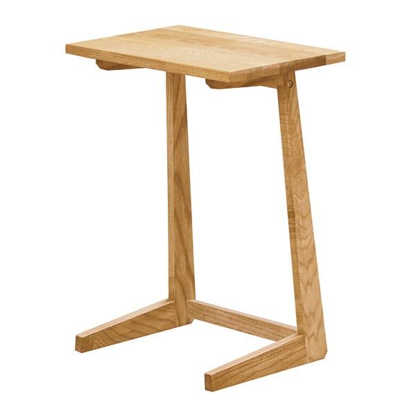 サイドテーブル 幅45cm 脇机 北欧風 天然木 MOND （ 開梱設置 タモ