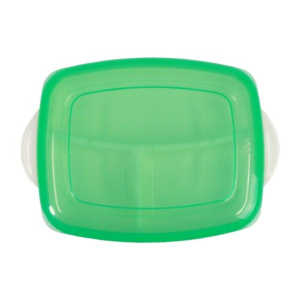 ランチプレート プラスチック 食器 フタ付きランチプレート 深め 角型 プレート 仕切り付き シニアベーシック （ 電子レンジ対応 食洗機対応 弁当箱 家弁 ） | ブランド登録なし | 08