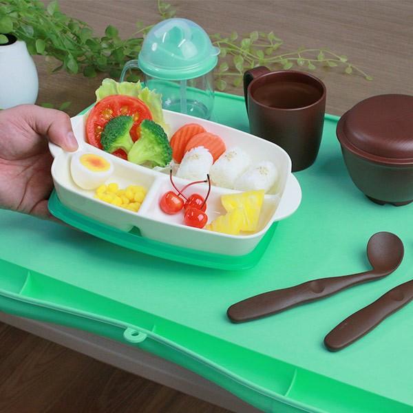 ランチョンマット 介護 シリコン 汁 シニアベーシック （ マット 食事 食べこぼし キャッチ 滑らない 水洗い コンパクト ） | ブランド登録なし | 02