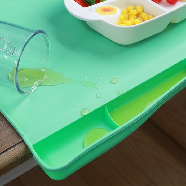 ランチョンマット 介護 シリコン 汁 シニアベーシック （ マット 食事 食べこぼし キャッチ 滑らない 水洗い コンパクト ） | ブランド登録なし | 03