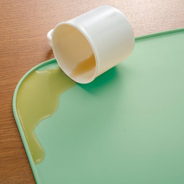 ランチョンマット 介護 シリコン 汁 シニアベーシック （ マット 食事 食べこぼし キャッチ 滑らない 水洗い コンパクト ） | ブランド登録なし | 04