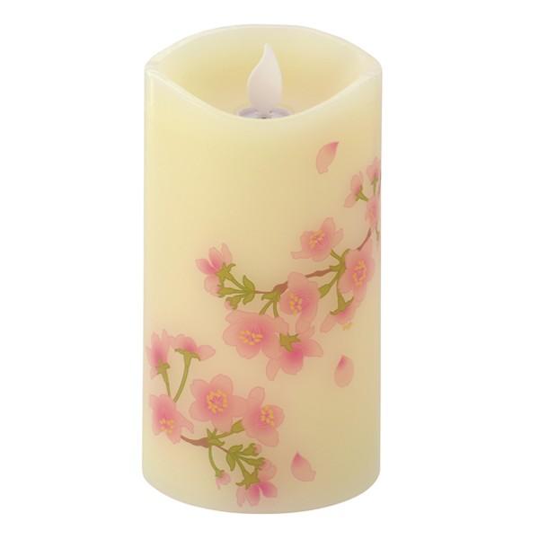 LEDローソク いろはあかり 桜 電池式 （ 電子ローソク 電子