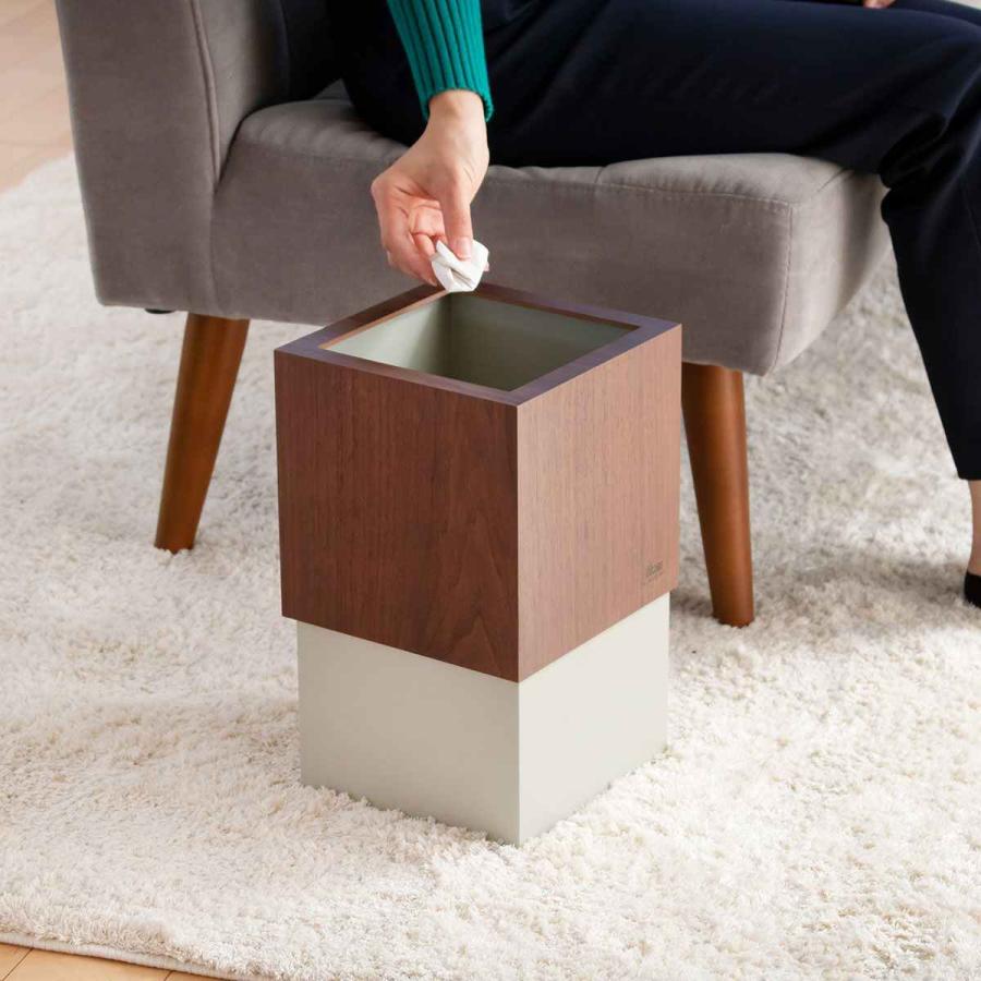 ヤマト工芸 ゴミ箱 木製 10L W CUBE ウォールナット ヤマト工芸 ゴミ箱 木製 10L W CUBE ウォールナット
