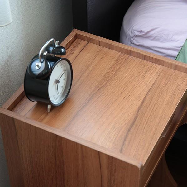 サイドテーブル 幅30cm 木製 ベッドサイド ソファサイド ワゴン