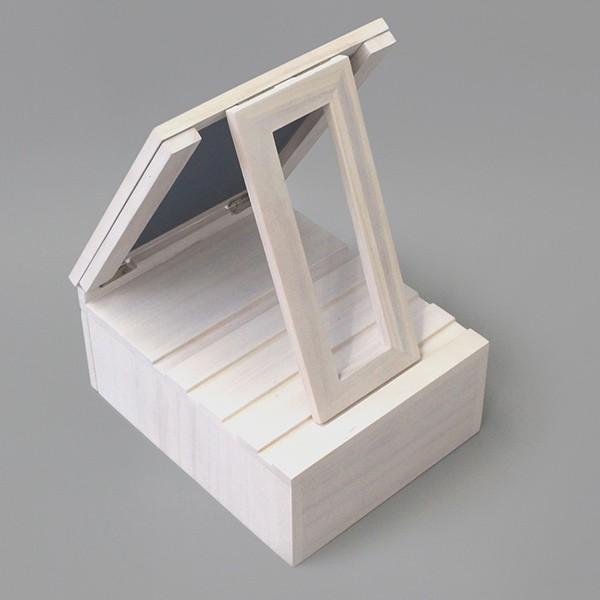 ドレッサー コンパクト 幅20cm 角度調整 ミラー コスメボックス コスメ