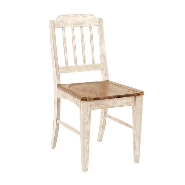 パイン材椅子二個セット ダイニングチェア 2脚セット カントリー調 天然木 パイン材 Galette 座