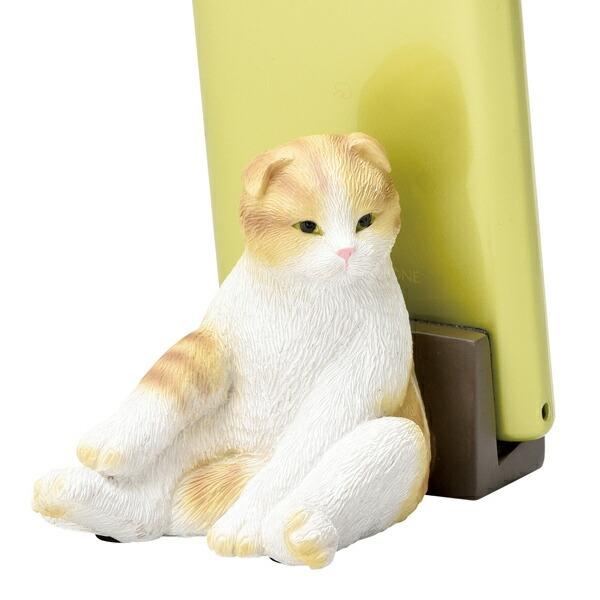 オンライン限定商品 スマホスタンド スマートフォンスタンド スコ茶 ミニ スコティッシュフォールド ネコ 茶 スマホ 携帯 スマホ置き 携帯スタンド Babylonrooftop Com Au