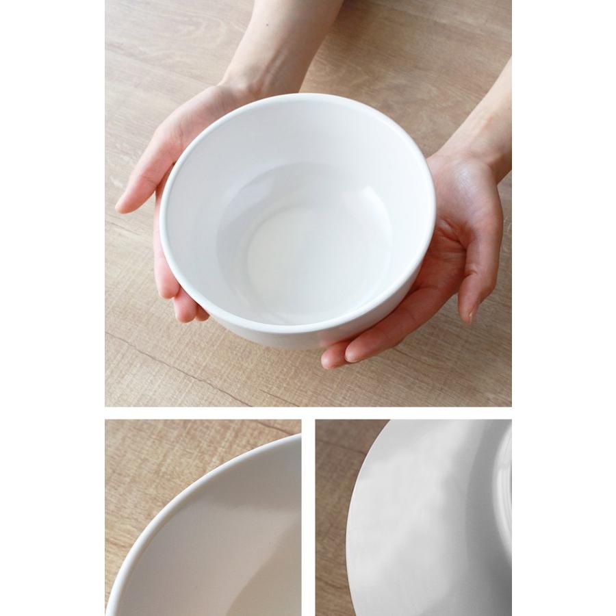 ボウル 17cm プラスチック 軽量 深型 皿 食器 洋食器 （ 中鉢 丼 白い