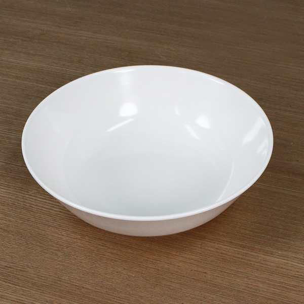 ボウル 19cm プラスチック 軽量 皿 食器 洋食器 （ 中鉢 白い食器