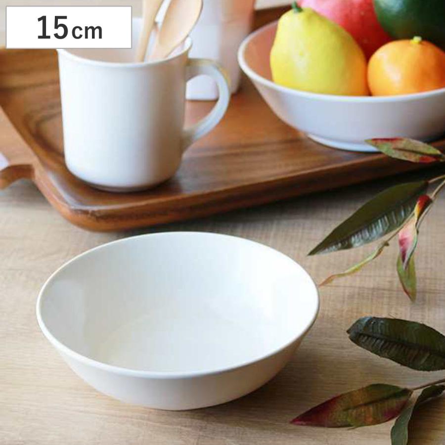 ボウル 15cm プラスチック 軽量 皿 食器 洋食器 （ 中鉢 白い食器