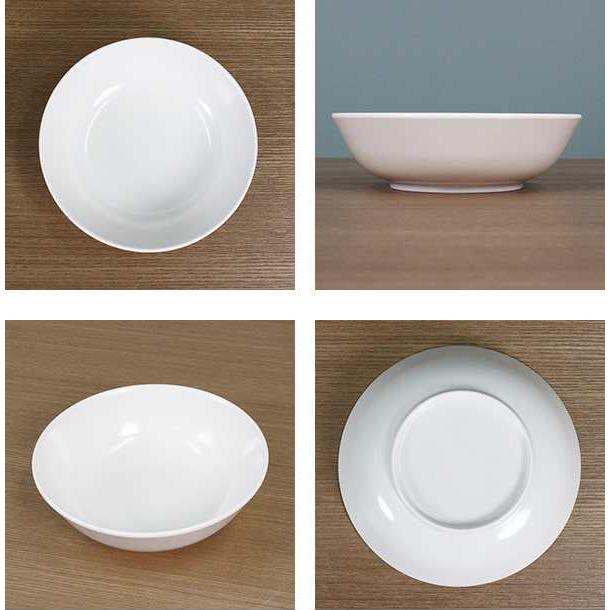 ボウル 15cm プラスチック 軽量 皿 食器 洋食器 （ 中鉢 白い食器