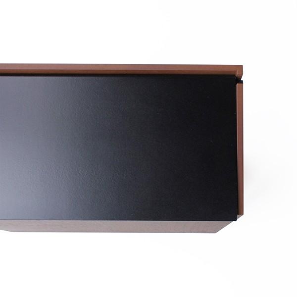 ゴミ箱 木製 ふた付き ウォールナット スリム SLIM DUST ヤマト工芸