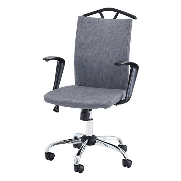 オフィスチェア 座面高43cm〜51cm 高さ調整 コートハンガー付き