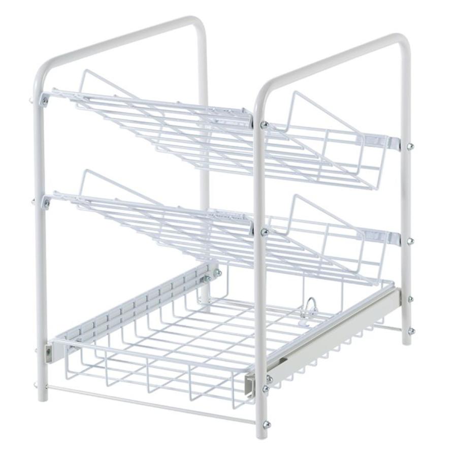 下村企販 シンク下収納 シンク下有効活用ラック ななめ棚30 （ 幅31.5