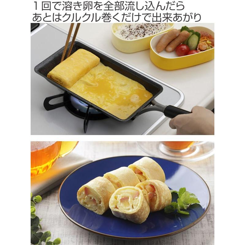 玉子焼き器 41.5×13cm 鉄製 IH対応 ファイバーライン 鉄製ロング玉子