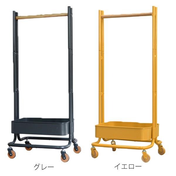 キッズハンガー 高さ107.5cm ハンガー 子供用 木製 キャスター