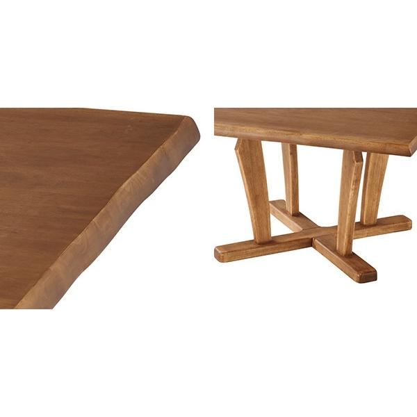 ダイニングテーブル 正方形 天然木 無垢材 カントリー調 110cm角 （ 開