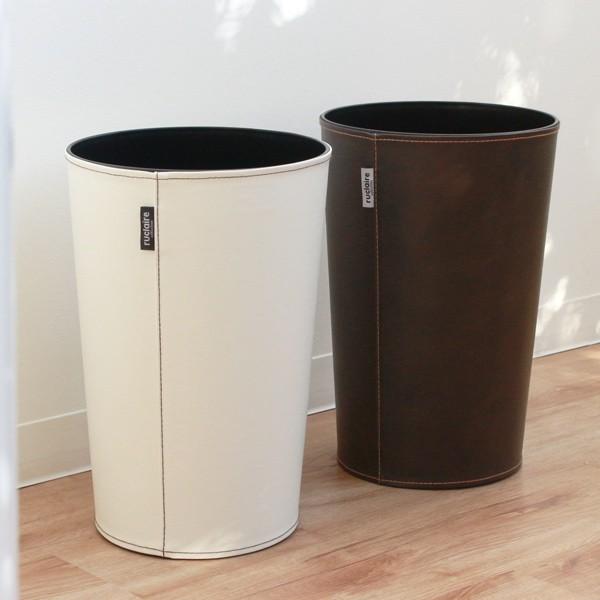 ゴミ箱 10L レザー調 屑入れ ふたなし 丸型 ダストボックス ごみ箱