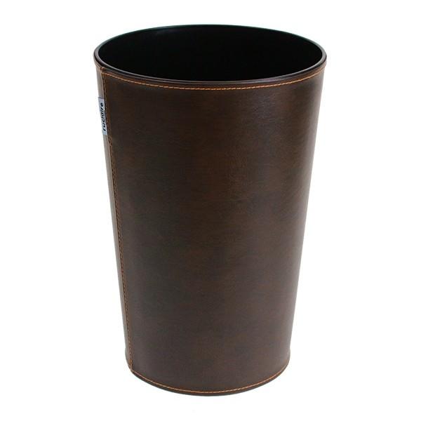 ゴミ箱 10L レザー調 屑入れ ふたなし 丸型 ダストボックス ごみ箱