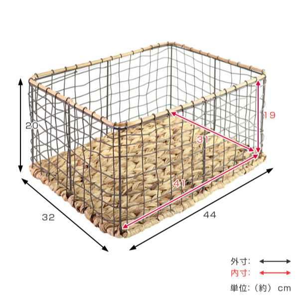 大きな編み籠　バケット Amazon.co.jp: 不二貿易(Fujiboeki) かご・バスケット グレー