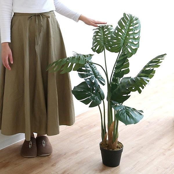 東谷 人工観葉植物 モンステラ 100cm フェイクグリーン 造花 （ 観葉