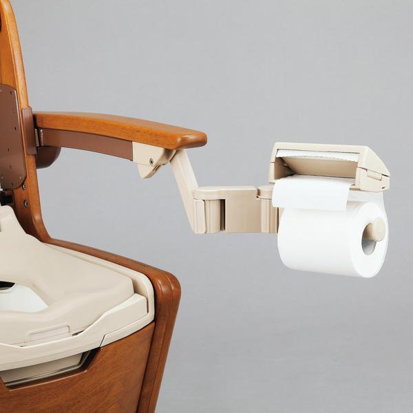 ポータブルトイレ Lタイプ はねあげ 暖房便座 温水シャワー 消臭機能