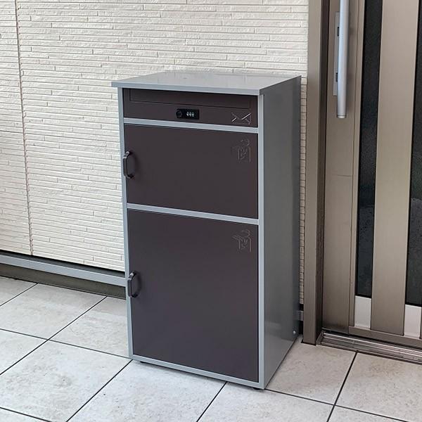 郵便ポスト 宅配ボックス 一戸建て用 3段 ブラウン ミドル リシム （ 宅配BOX 戸建 屋外 ポスト 荷物受け メール便 宅配便 スタンドポスト ポスト一体型 ）｜livingut｜13