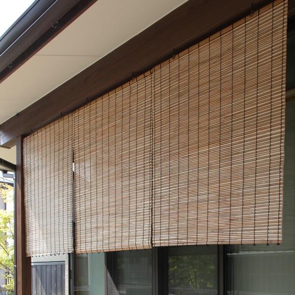 高級ブランド 外吊りすだれ オーダーメイド 蒲芯すだれ 幅61 80 高さ80 100 すだれ 簾 サンシェード Riosmauricio Com