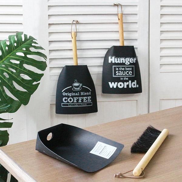 ほうき ちりとり セット テーブル箒 馬毛 （ テーブルほうき 天然木