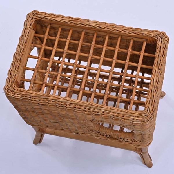 籐 キャットハウス クッション付 ラタン製 幅54cm （ 猫ちぐら ペット