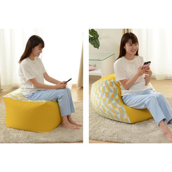 セルタン ビーズクッション 幅59cm 柄入り ビーズソファ ビーズ セルタン ビーズクッション 幅59cm 柄入り ビーズソファ ビーズ
