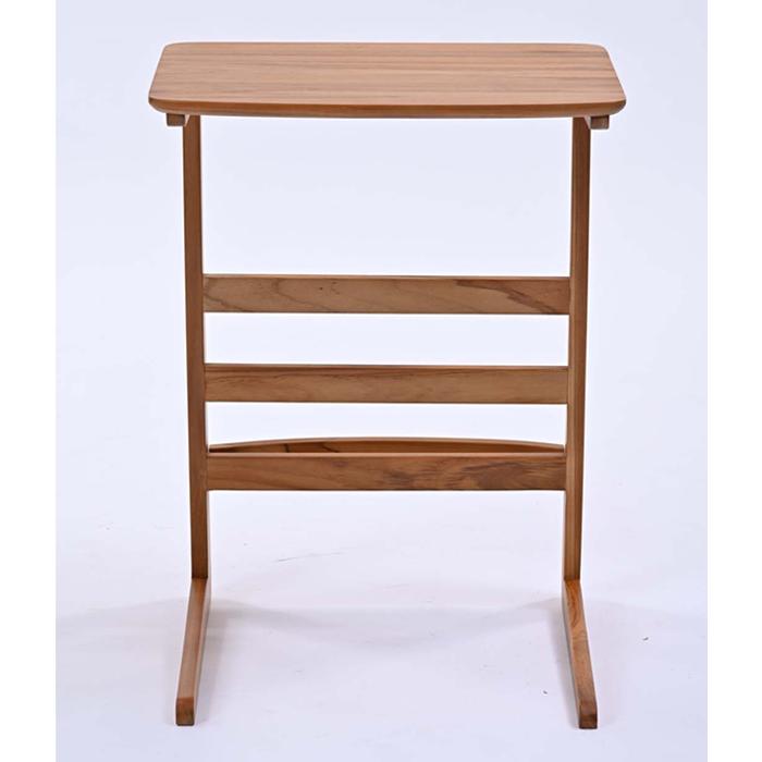 （送料込でお得です。オーク材　オーク無垢　サイドテーブル　アジア風家具 サイドテーブル アジアンテイスト チーク無垢材 INCONTRO 幅45cm