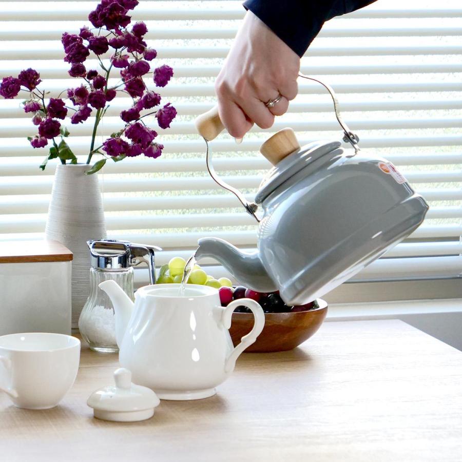 富士ホーロー やかん 1.6L ホーロー IH対応 Honey Ware ハニーウェア