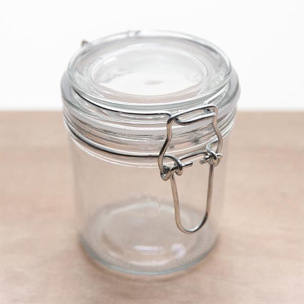 保存容器 300ml ガラス製 6個セット パッキン付き 密閉ガラス容器