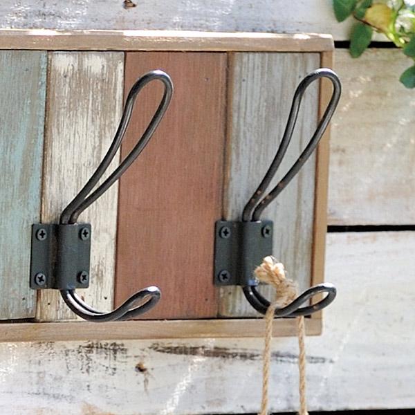 ガーデニング フック 5連 木目 ガーデンフック （ ガーデニング雑貨