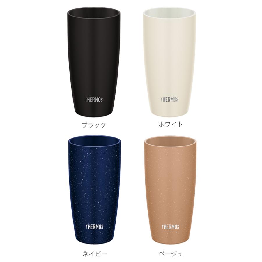 サーモス タンブラー 420ml 真空断熱 陶器風 ステンレス製 JDM-420 （ thermos 食洗機対応 ステンレスタンブラー 保温 保冷 ビールグラス ）｜livingut｜07