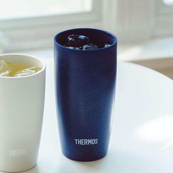 サーモス タンブラー 420ml 真空断熱 陶器風 ステンレス製 JDM-420 （ thermos 食洗機対応 ステンレスタンブラー 保温 保冷 ビールグラス ）｜livingut｜08