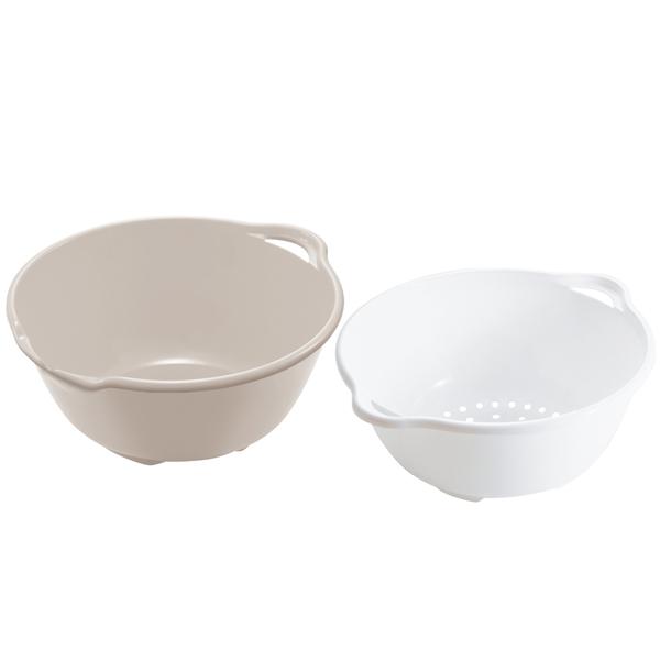 プレッセンス PRES SENCE ボウル　ザル　新品未使用　日本製　6点セット ザル＆ボウル6点セット FLAT 日本製 （ ざる ボウル 調理用