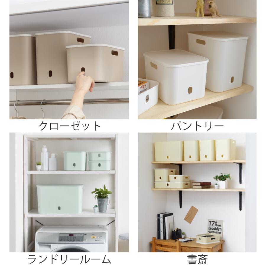 SANKA 収納ケース ナチュラ インボックス ソフト ワイドL 幅38×奥行26