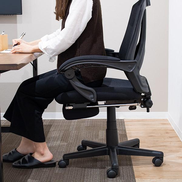 vincent リクライニング/キャスターチェア 谷村実業 オフィスチェア リクライニング フットレスト 高さ調整