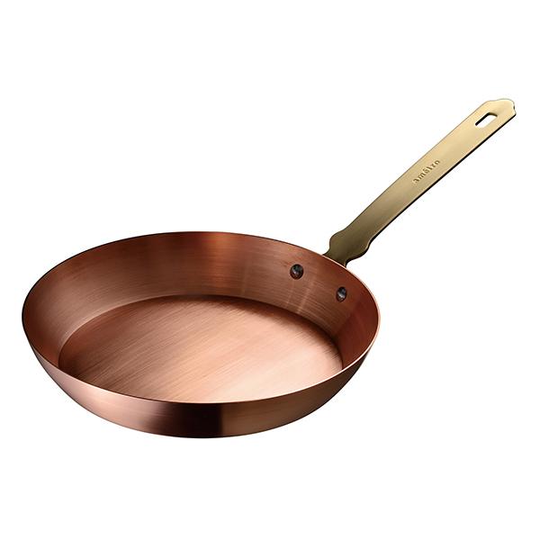 フライパン 20cm 銅製 錫メッキなし ガス火専用 日本製 ameiro FRYPAN