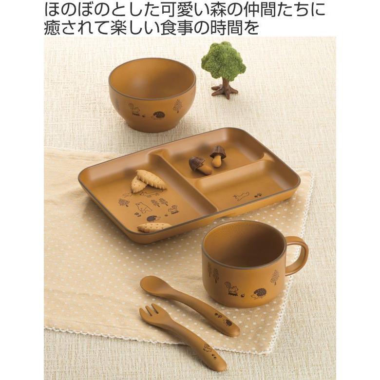 ランチプレート 子供用 15cm 森の仲間たち 子供用食器 プラスチック 日本製 食洗機対応 電子レンジ対応 ランチ皿 子供 仕切り皿 リビングート Paypayモール店 通販 Paypayモール